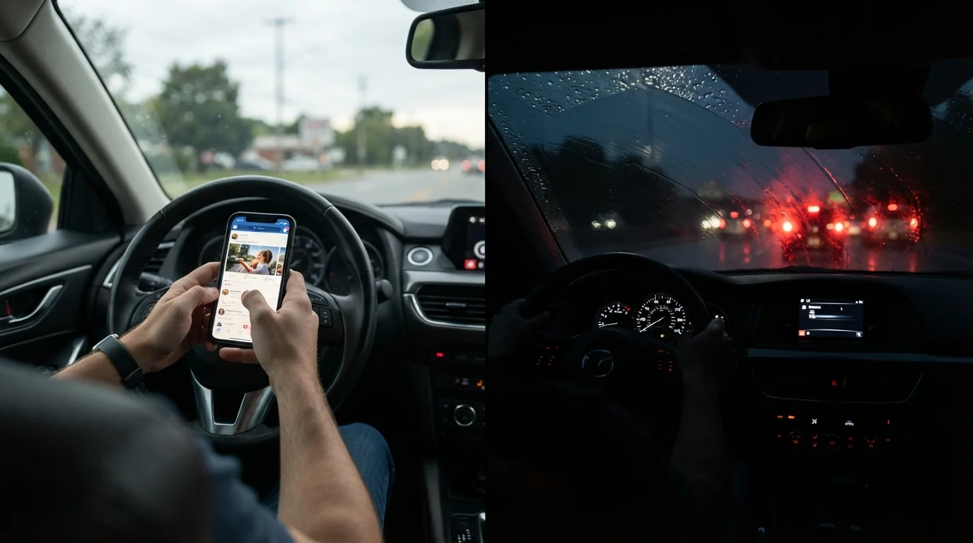 Distracted Driving vs. Impaired Driving: Different Causes, Shared Consequences