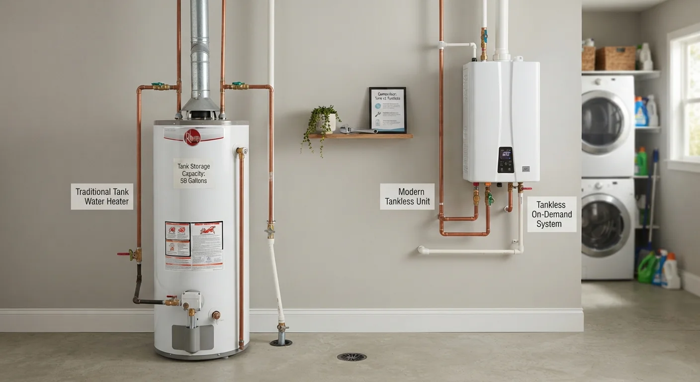 Tankless vs. Traditional Water Heaters: What Homeowners Should Know