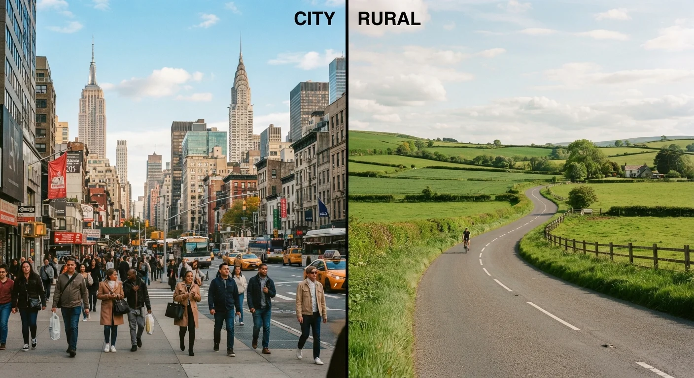 Urban vs. Rural America: How the Type of Destination Shapes the Kind of Trip You'll Have